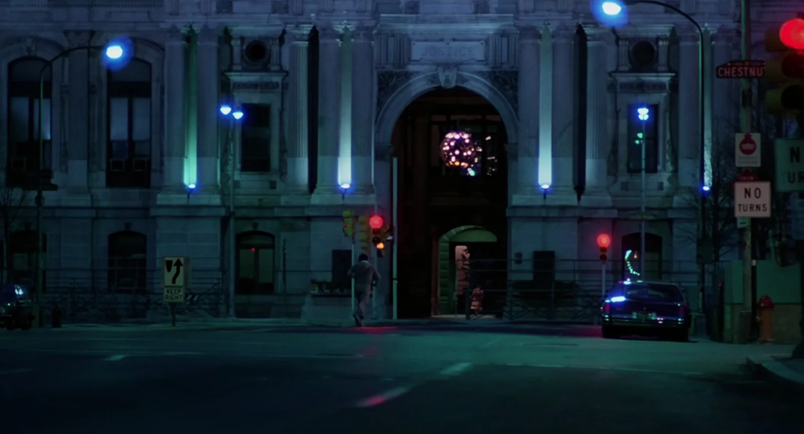 Running past City Hall