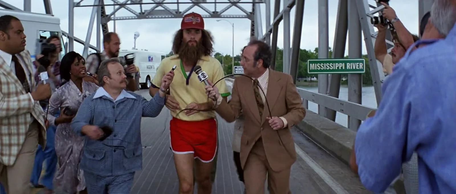 Press interview on the run